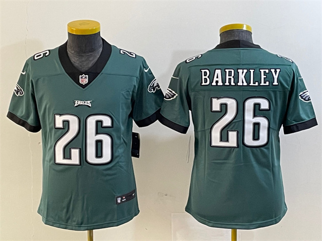 Youth Philadelphia Eagles #26 Saquon Barkley Green Vapor Untouchable Limited Stitched Football Jersey Youth Philadelphia Eagles #26 Saquon Barkley Green Vapor Untouchable Limited Stitched Football Jersey